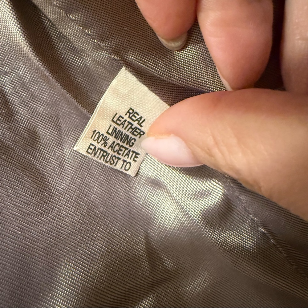 VTG 70s Cream Leather Cafe Racer Jacket UK Small Made in England - Picture 11 of 16